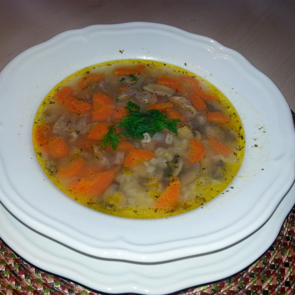 Beef Mushroom Barley Soup 