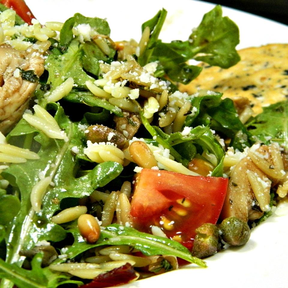 Chicken Florentine Salad with Orzo Pasta