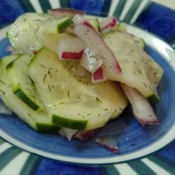 Cucumber Slices With Dill 