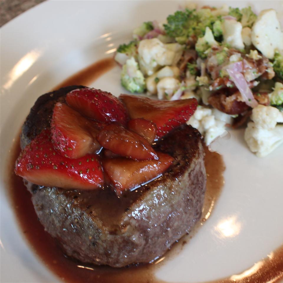 <p>If filet mignon doesn't already make you feel fancy, try it topped with balsamic strawberries. Plenty of reviewers love this recipe, giving it five stars, like this one from TheGumper: "I wasn't sure I'd like this but it's superb - made it for Valentine Day and again the next day because it was so good."</p>
                          