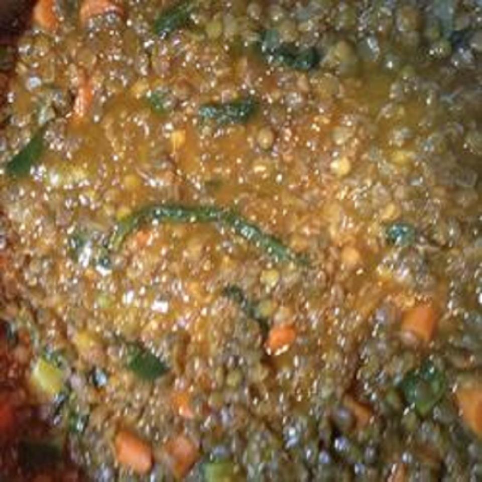 Moroccan Lentil Soup with Veggies 