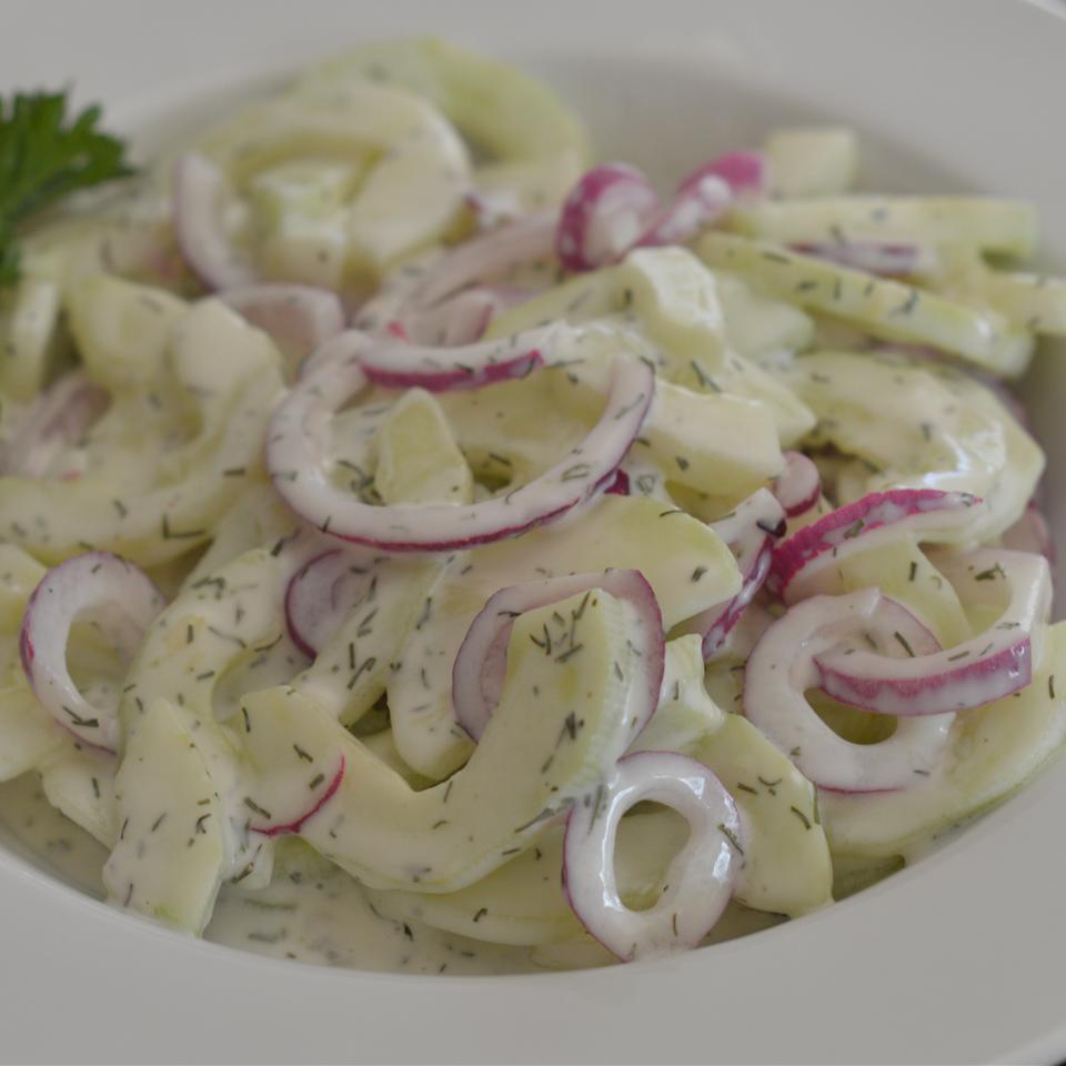 Best-Ever Cucumber Dill Salad Holiday Baker