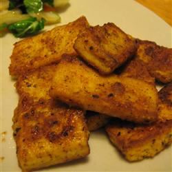 Crispy Barbequed Tofu Slices 