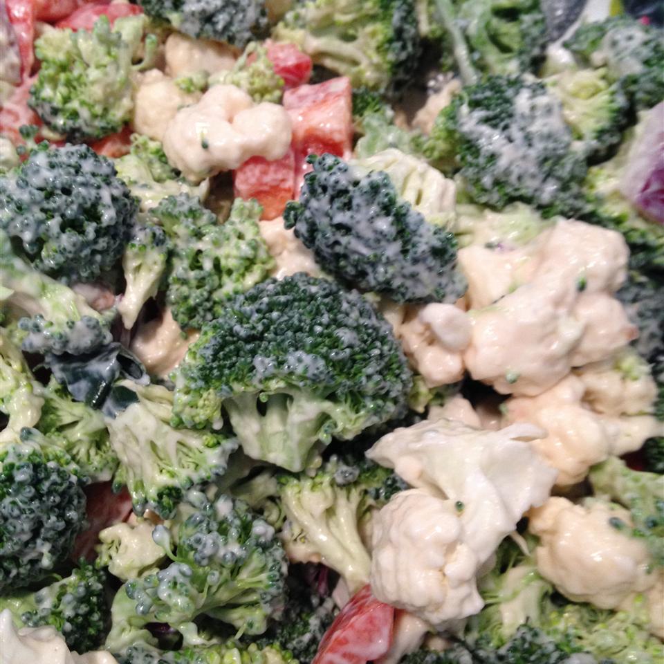Broccoli Cauliflower Pepita Salad 