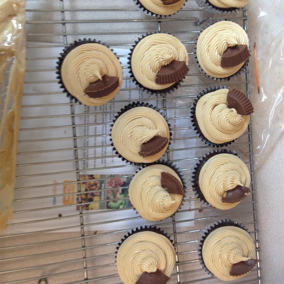 Chocolate Fudge Cupcakes with Peanut Butter Frosting Ashley Hamlin