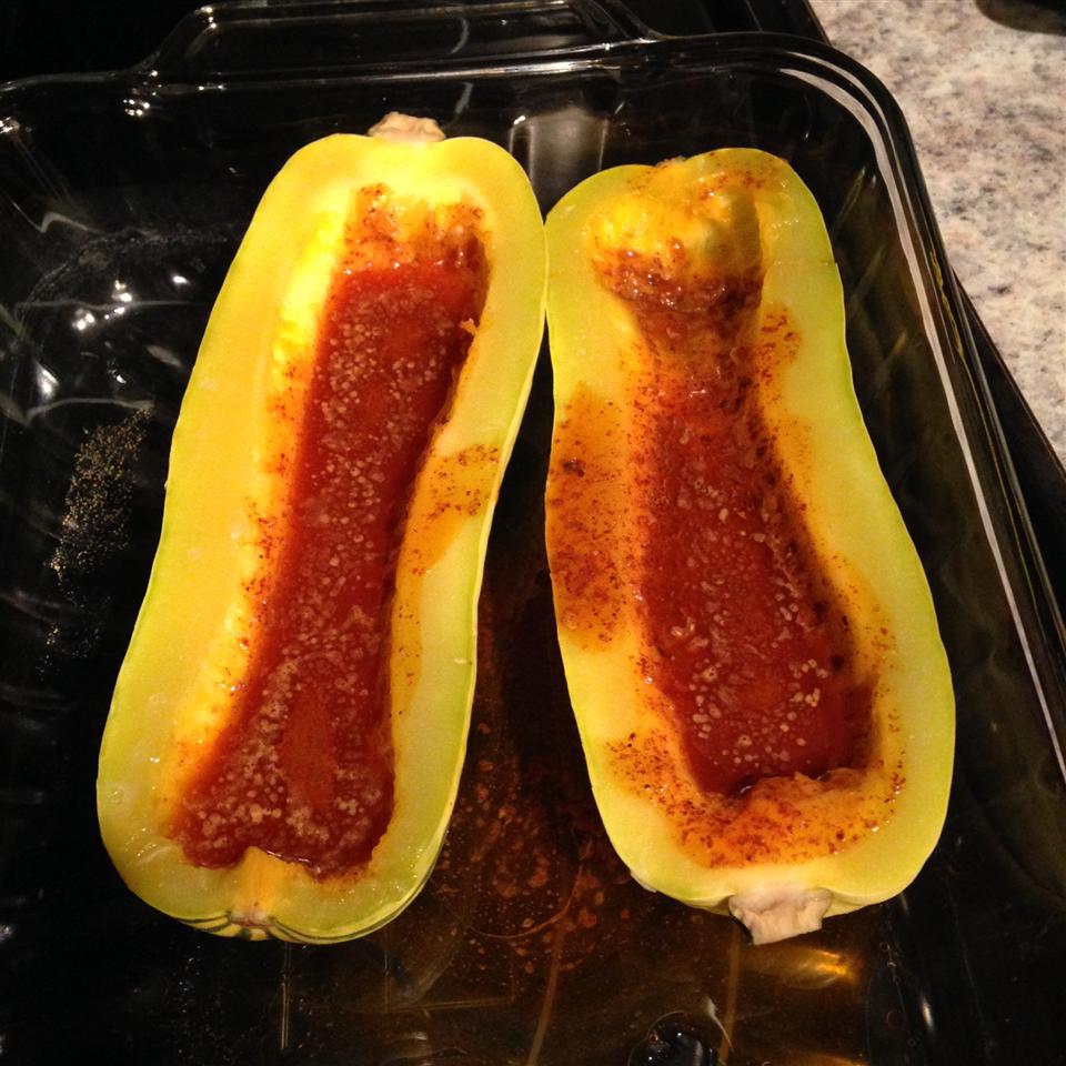Baked Delicata Squash with Lime Butter 