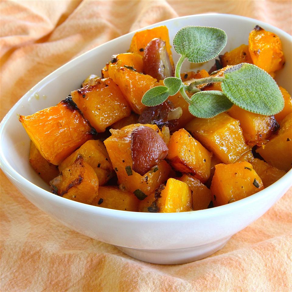 Butternut Squash with Grapes 