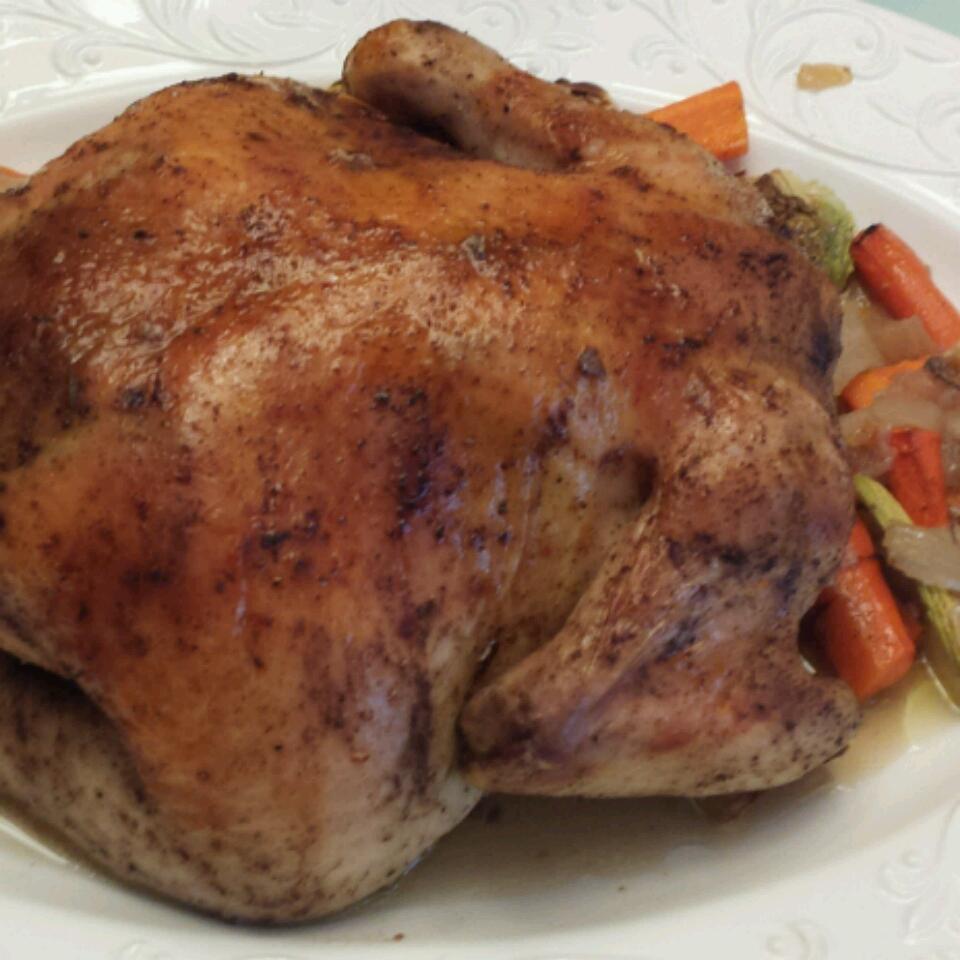 Simple Whole Roasted Chicken 