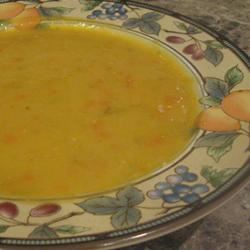 Yellow Split Pea and Frankfurter Soup 
