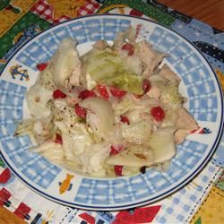 Scalloped Cabbage with Fennel and Cranberries 