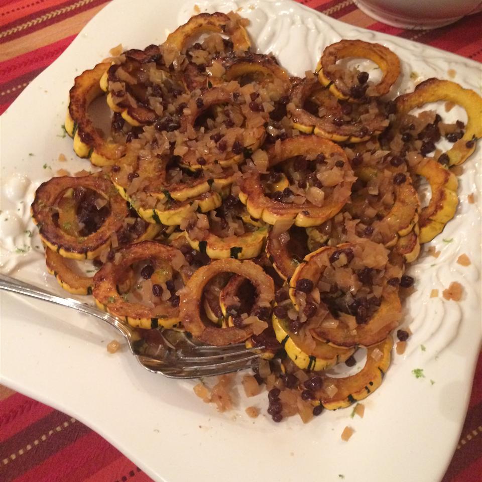 Baked Delicata Squash with Lime Butter 