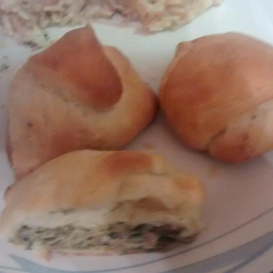 Spinach and Sausage Stuffed Crescents 