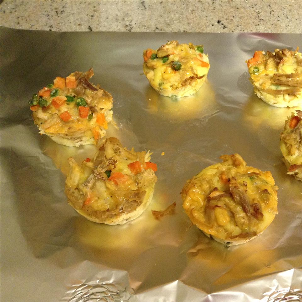 Impossibly Easy Mini Chicken Pot Pies 