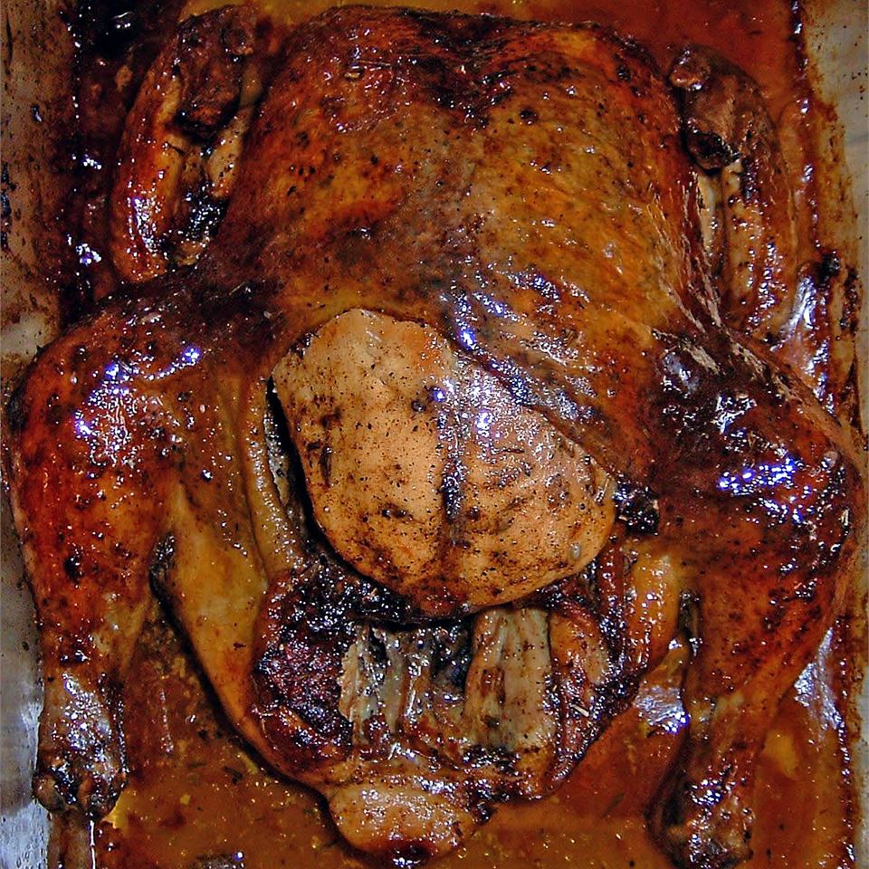 Roast Sticky Chicken-Rotisserie Style