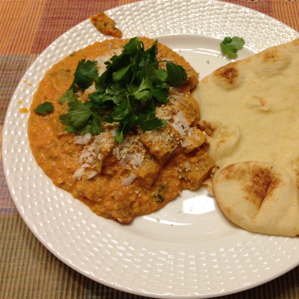 <p>Try this vegan take on the traditional korma curry that uses coconut to replace the cream. The recipe contributor, Curtis, adds his own seitan recipe but you can cut the prep time down to 20 minutes by using store-bought seitan. Garnish this Indian-inspired curry with fresh cilantro, cashews, and coconut flakes.</p>
                          