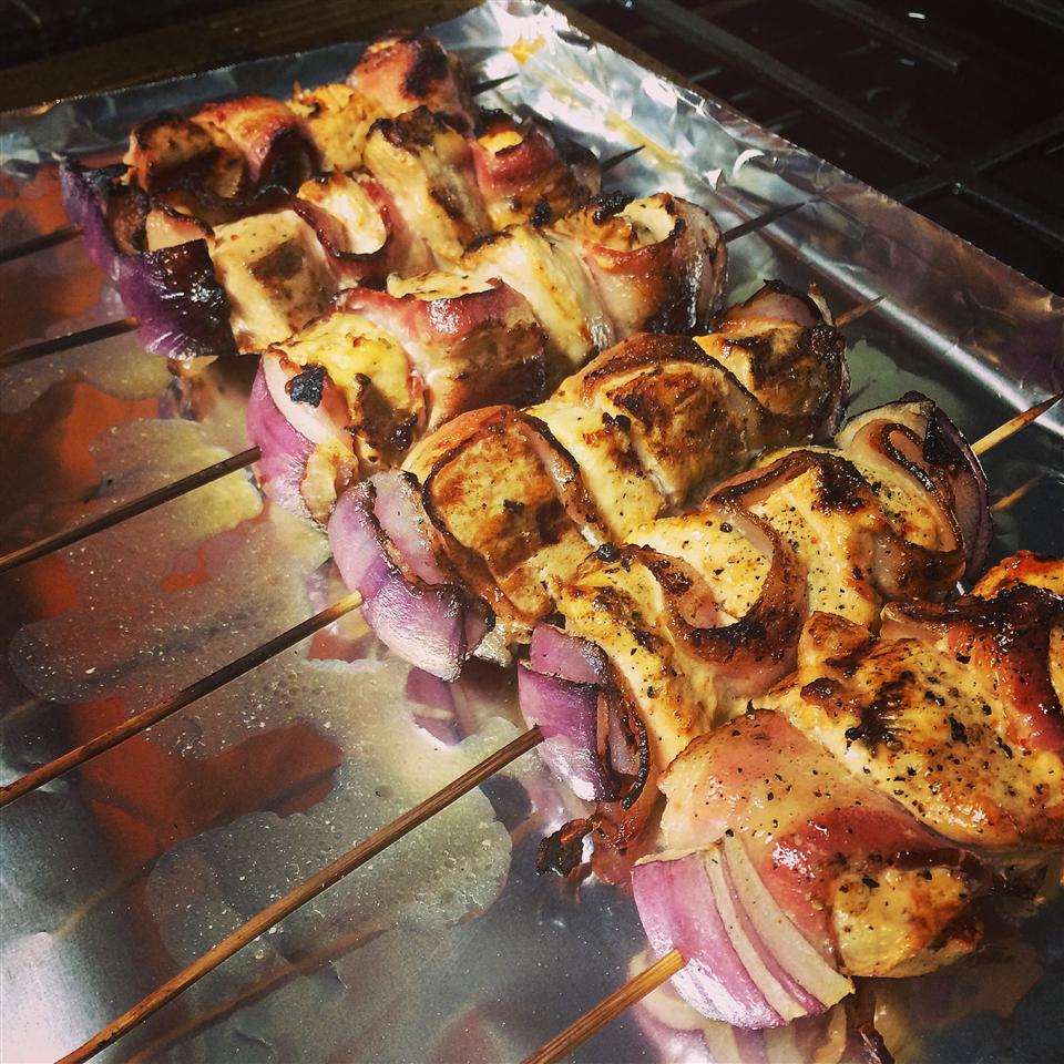Bacon Ranch Chicken Skewers