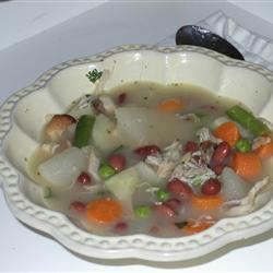 Turkey Frame Vegetable Soup