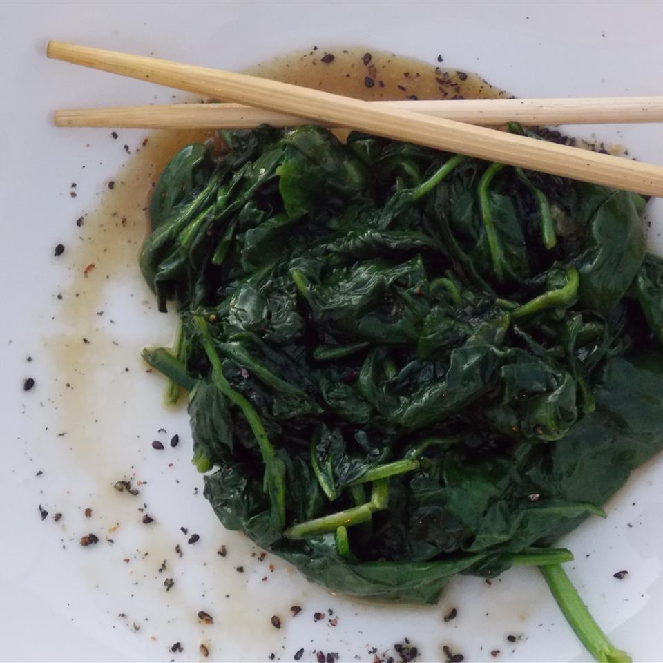 Japanese Spinach with Sweet Sesame Seeds Baking Nana