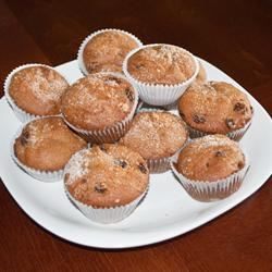 Spiced Raisin Mini Muffins 