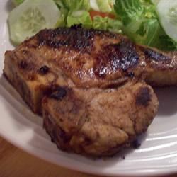 Pork Chops with Dill Pickle Marinade 