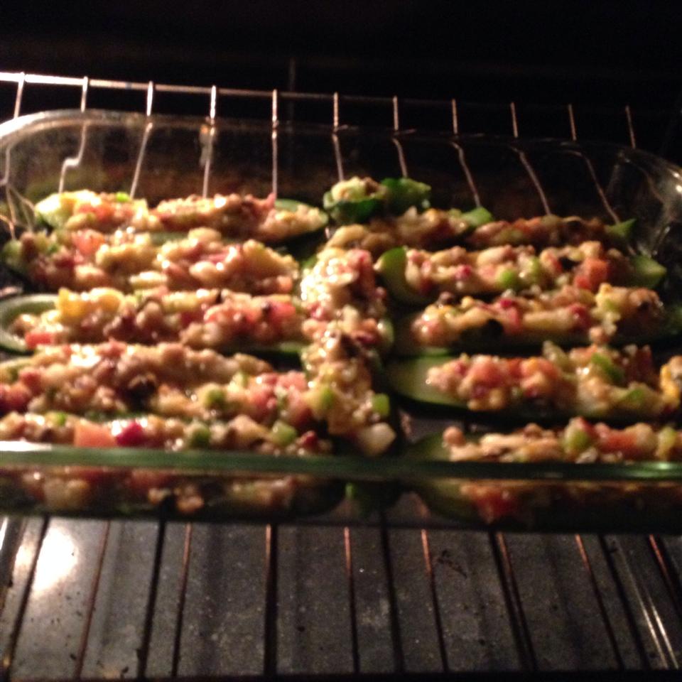 Zucchini Boats on the Grill 