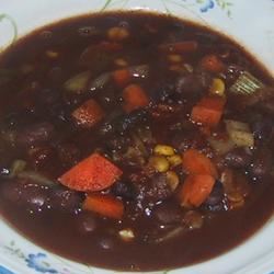 Heddy's Black and Red Bean Soup 