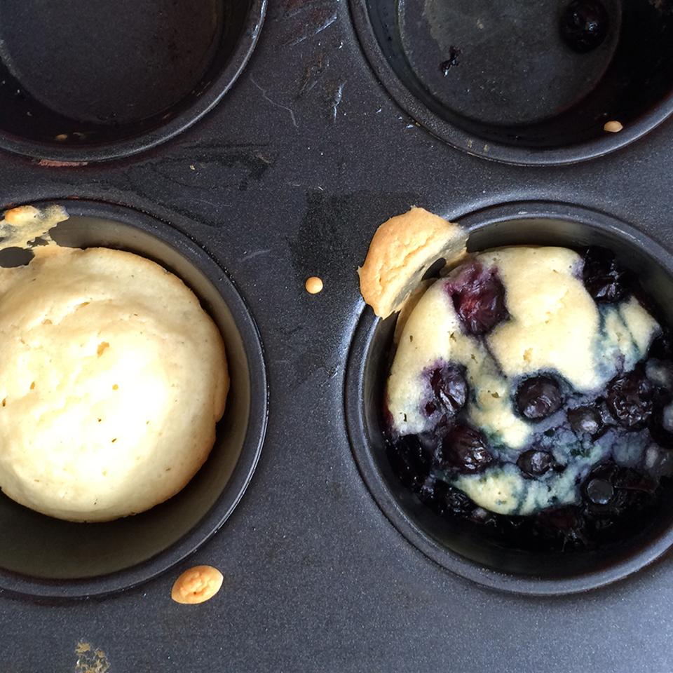 Dairy-Free, Oven-Baked Blueberry Pancake Muffins