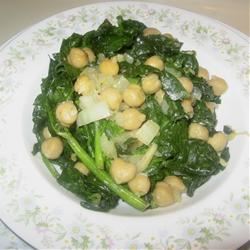 Espinacas con Garbanzos (Spinach with Garbanzo Beans) 