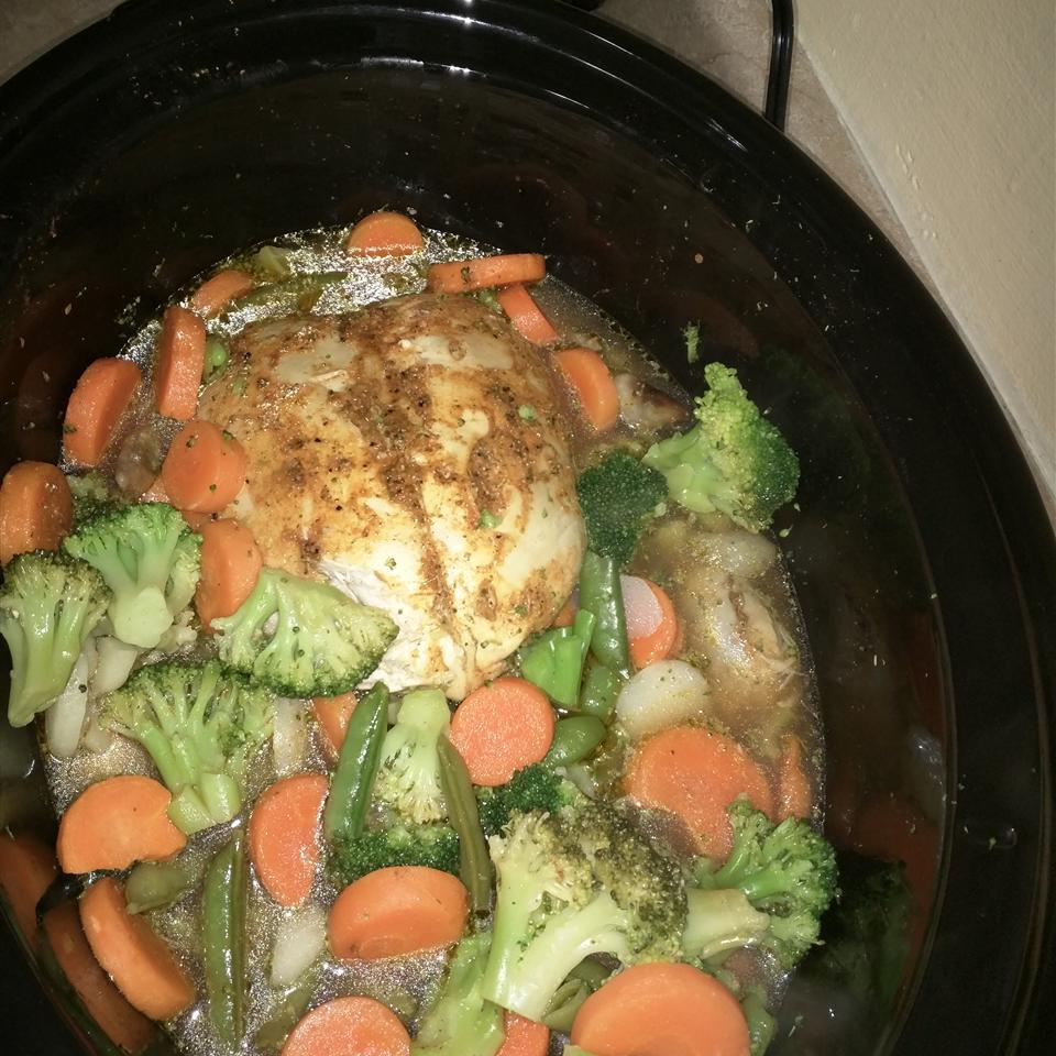 Kathy's Delicious Whole Slow Cooker Chicken 
