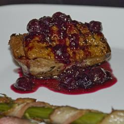 Pan-Seared Duck Breast with Blueberry Sauce 