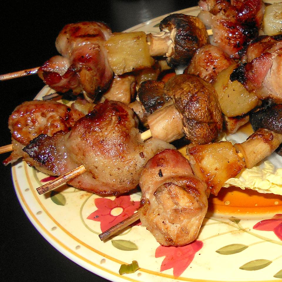 Chicken and Bacon Shish Kabobs 