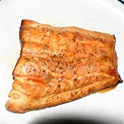Pepper-Honey Cedar Plank Salmon 