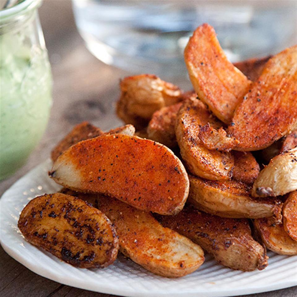 Roasted Potato Fries with Avocado Aioli Trusted Brands