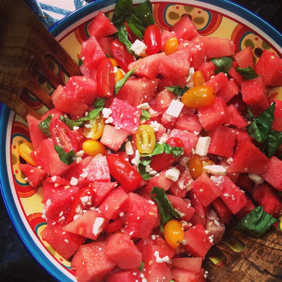 Watermelon and Tomato Salad 
