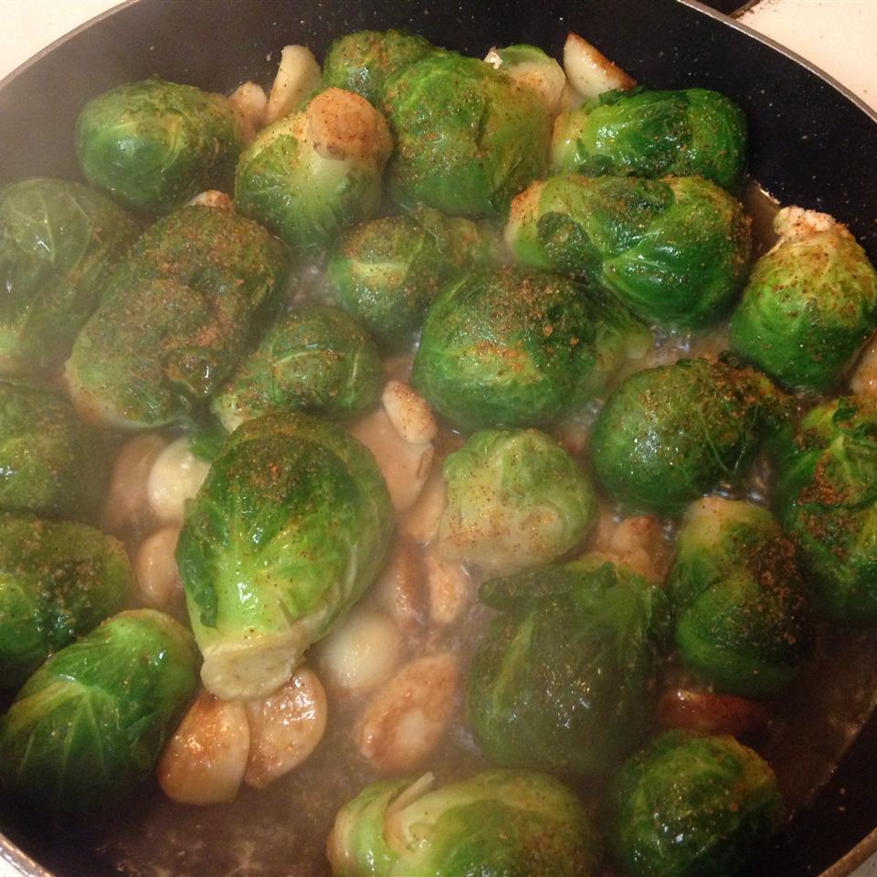 Pan Fried Brussels Sprouts 