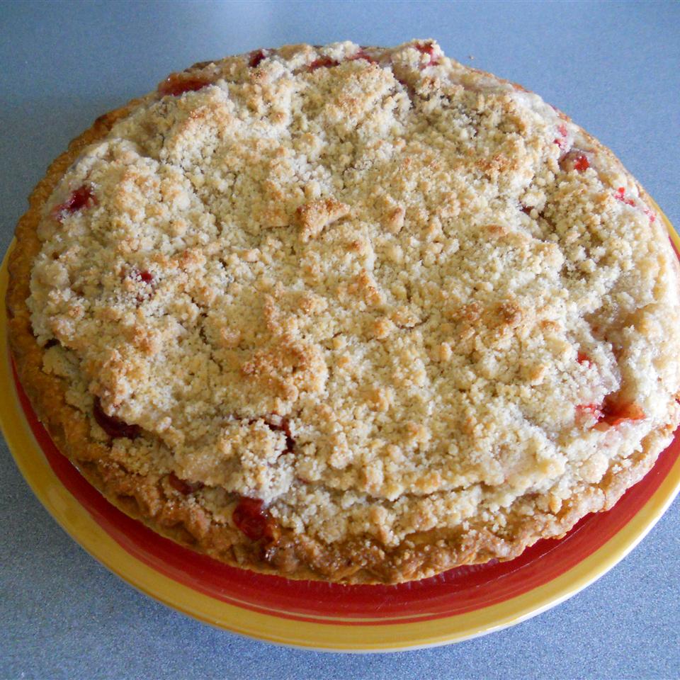 <p>"This pie was incredible and very easy to make," says Kimberly. "I found that I had extra topping so didn't use it all. I also used more strawberries and rhubarb than the recipe called for because I love a very full pie. I will make this again and again!"</p>
                          