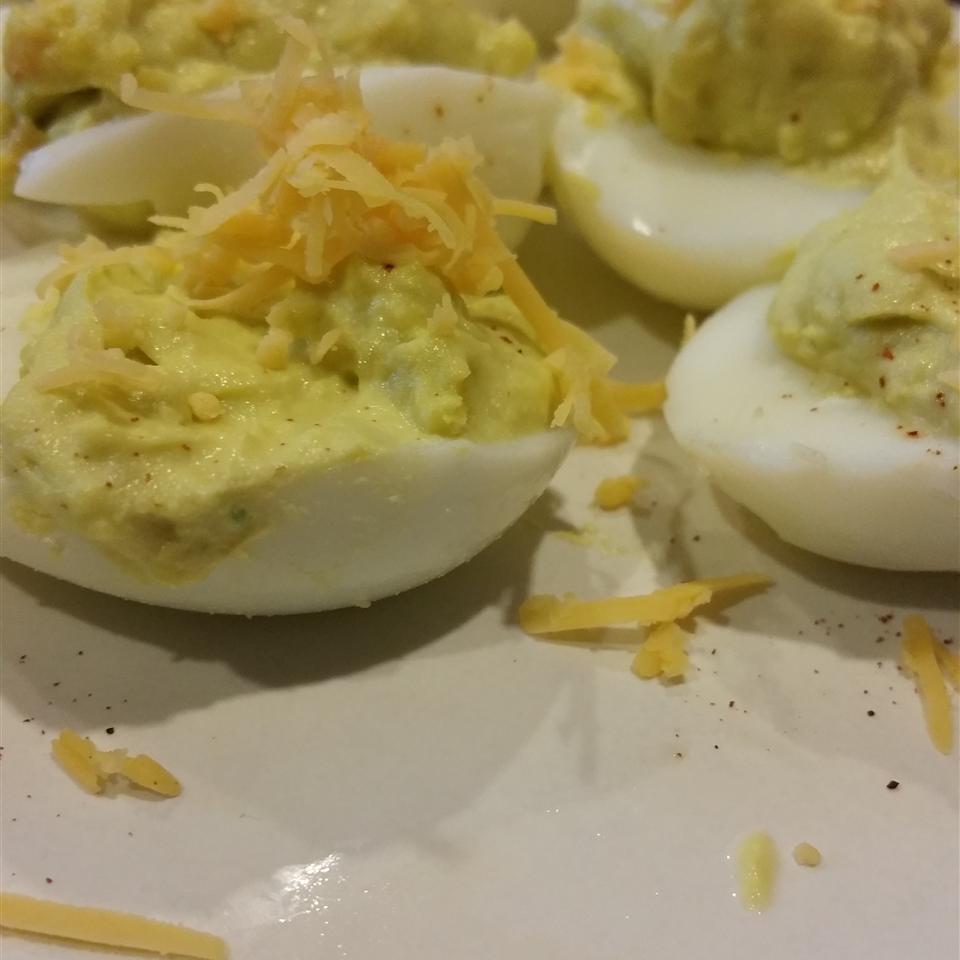 Devilish Guac Eggs 