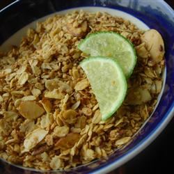 Honey-Lime Granola with Almonds 