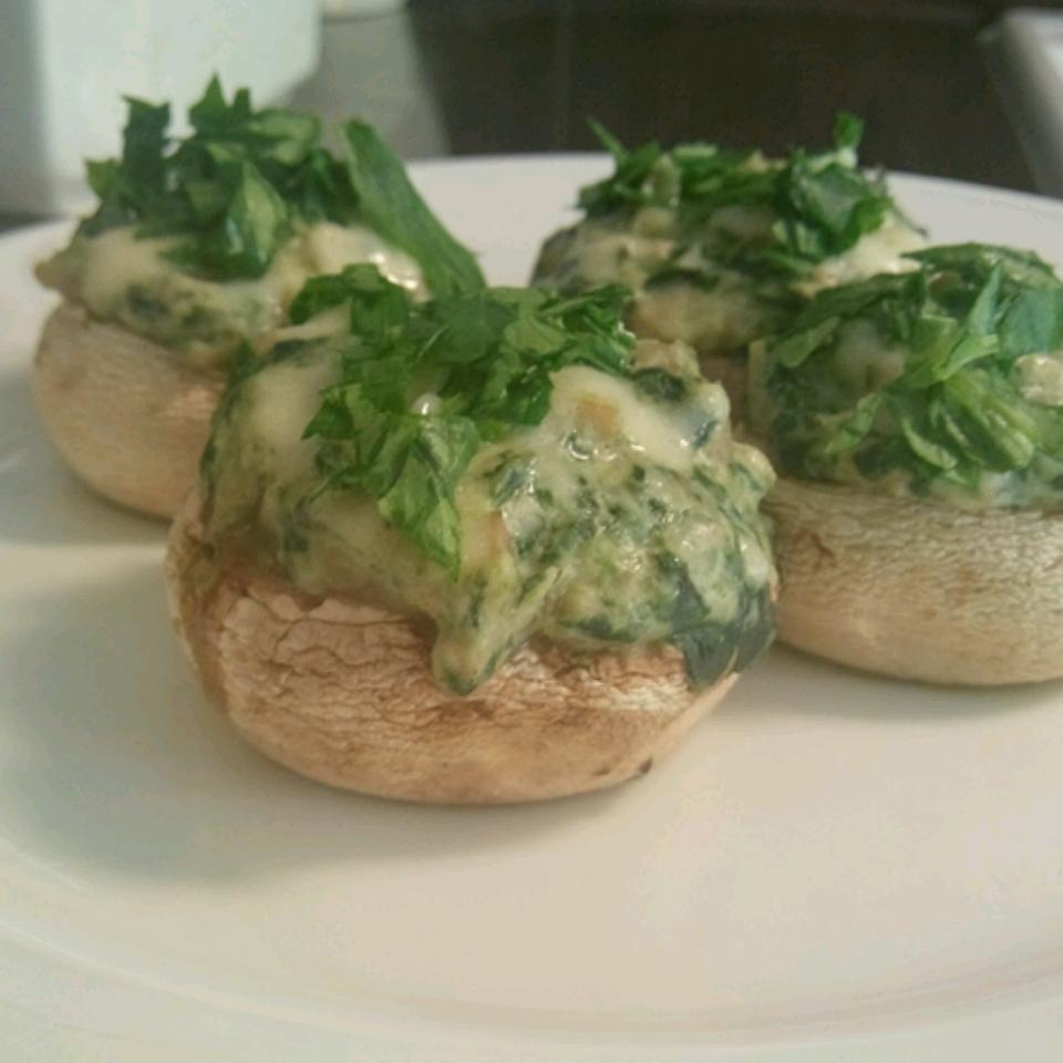 Stuffed Mushrooms with Spinach 