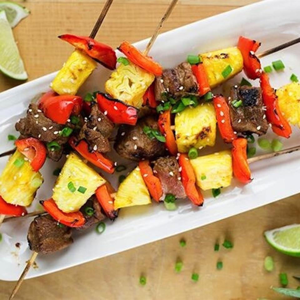 Grilled Pork and Pineapple Kabobs 