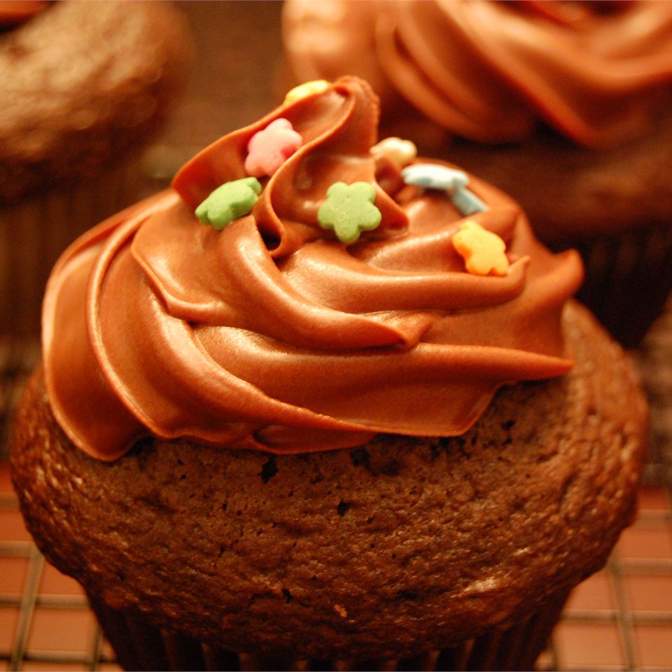 Chocolate Chip Cookie Dough + Cupcake = The BEST Cupcake. Ever. 