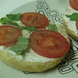Queenie's Killer Tomato Bagel Sandwich 