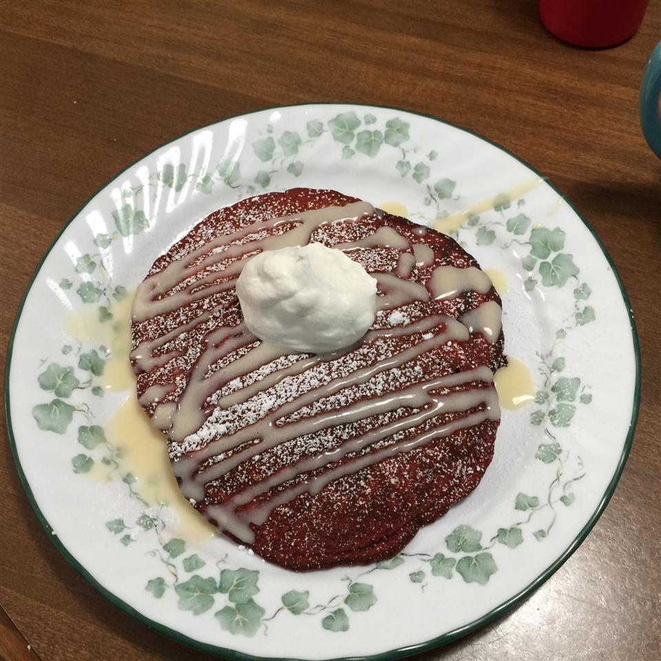 Dessert for Breakfast - Red Velvet Pancakes