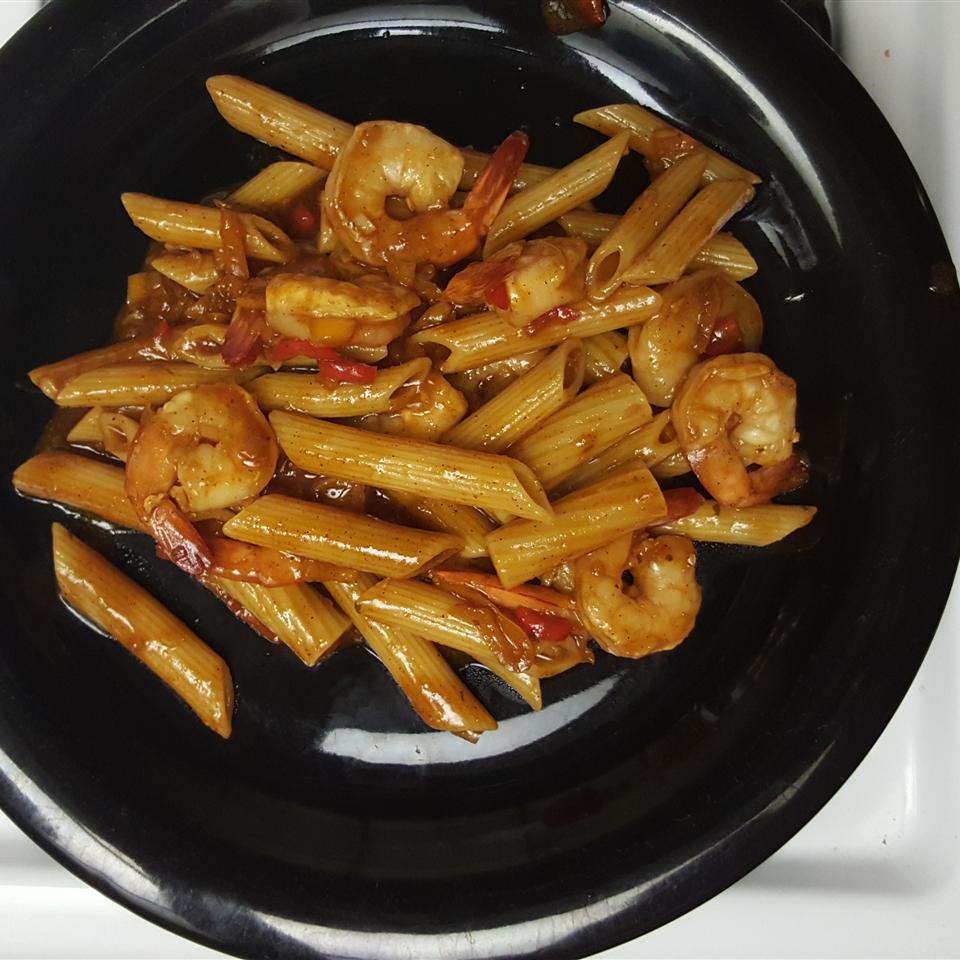 Caribbean Pasta with Shrimp 