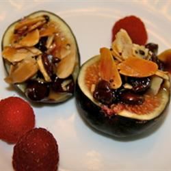 Figs Stuffed with Almonds and Chips Chrystal