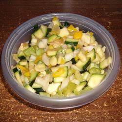 Sweet and Sour Zucchini Salad 