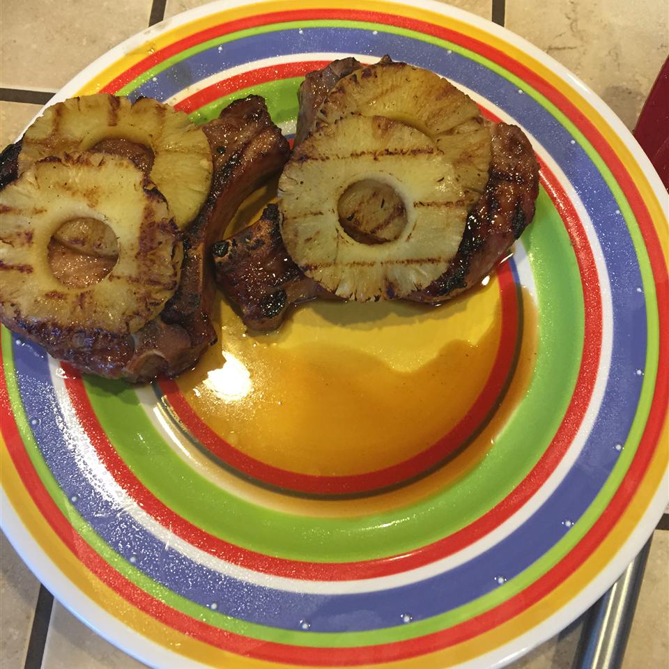 Pineapple Grilled Pork Chops 
