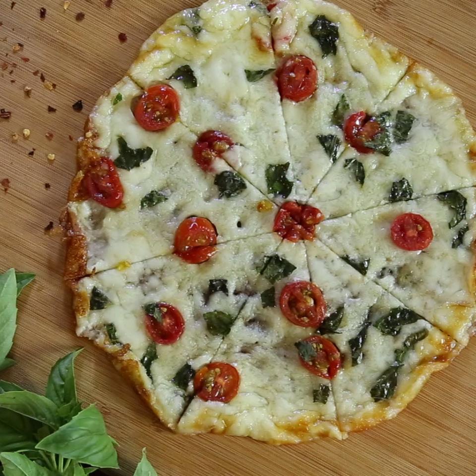 Cheesy-Crust Skillet Pizza