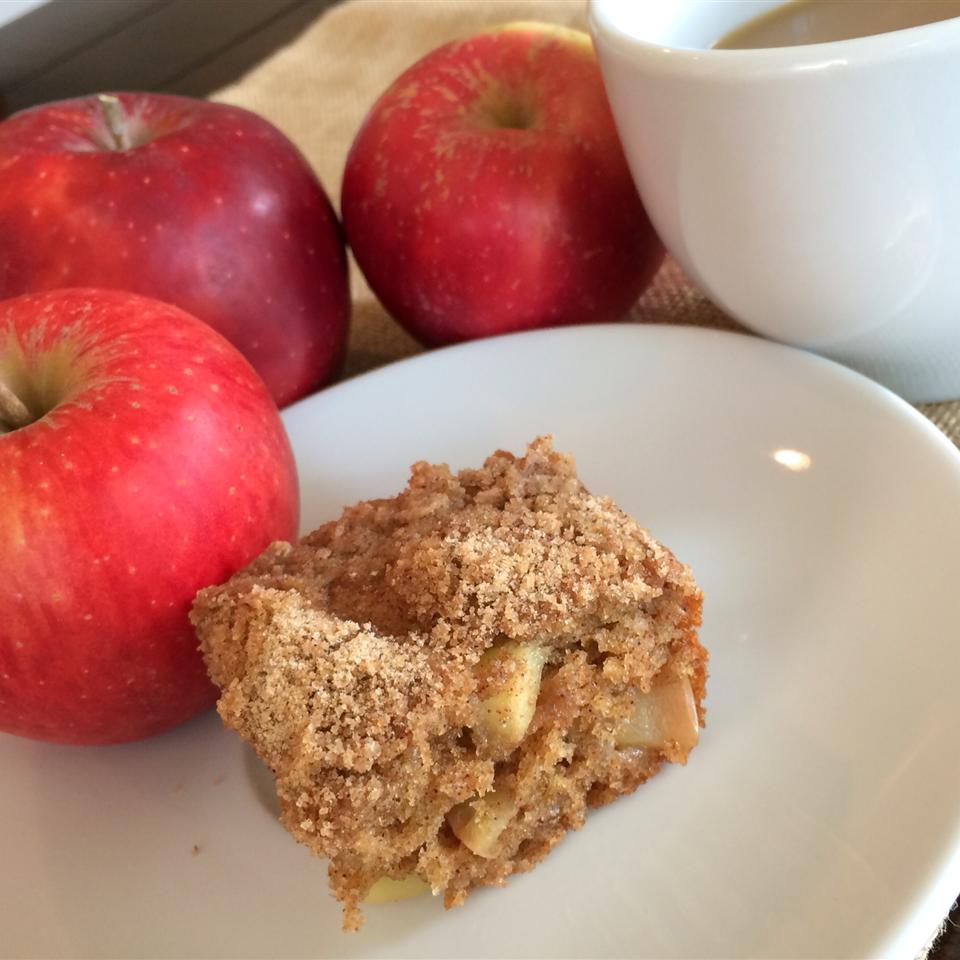 <p>This coffee cake has 2 cups of fresh diced apples. If you don't have vanilla yogurt, add 1/4 cup more sour cream or Greek yogurt to the recipe with a dash more vanilla. Recipe creator Nancy Gibson notes, "I like to serve each piece with a dollop of vanilla yogurt on top!"</p>
                          