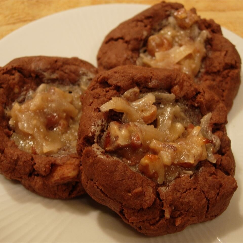 German Chocolate Thumbprint Cookies Recipe Allrecipes